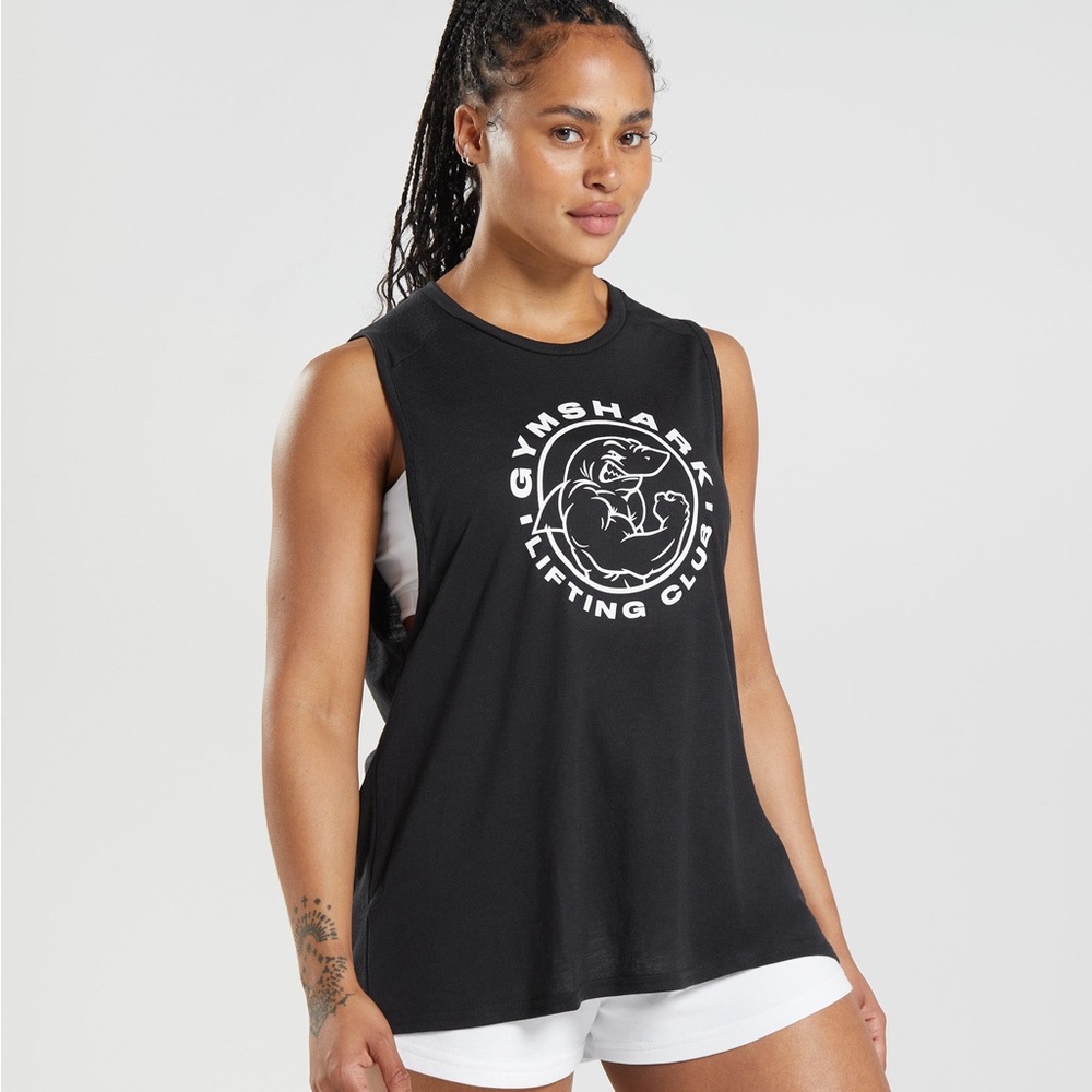 Gymshark Black Muscle Tee for Women